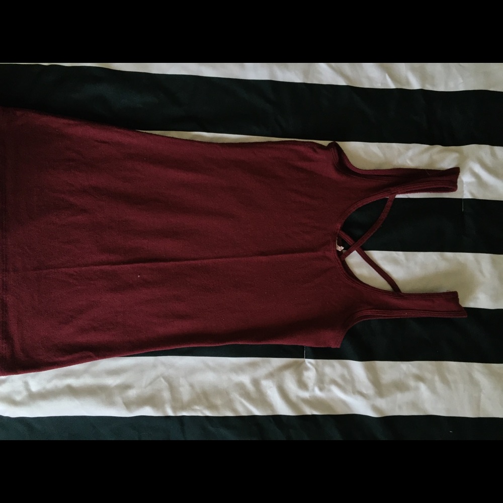 Burgundy tank top
